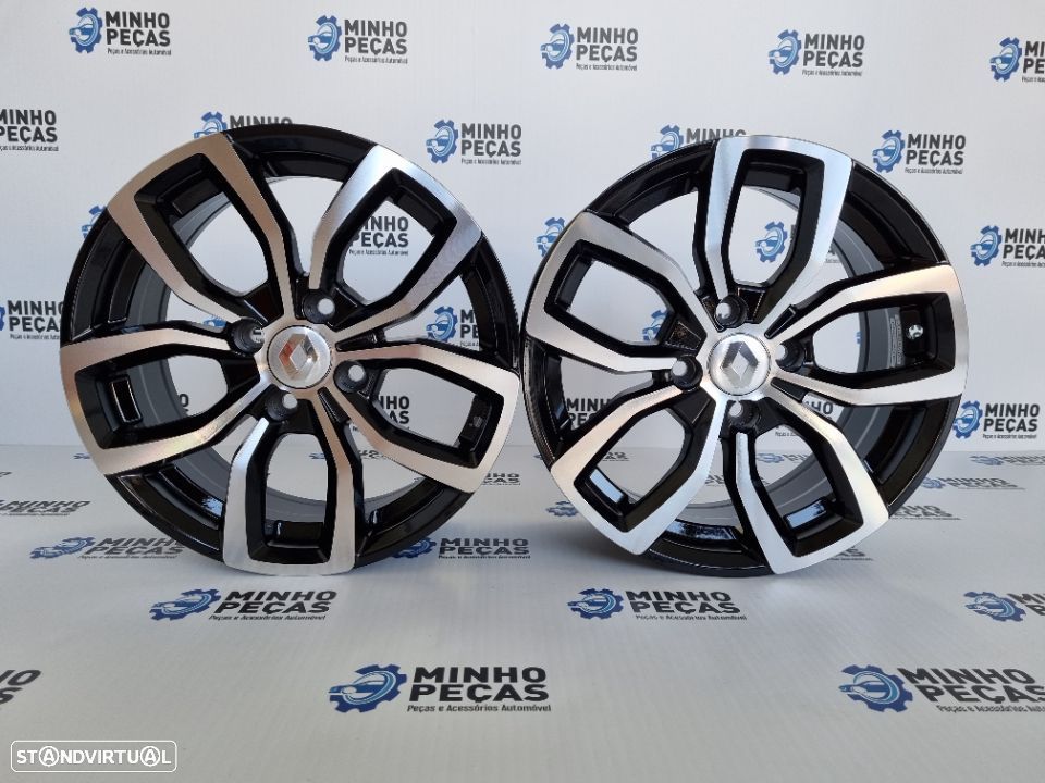 Jantes Renault Clio em 15 (4x100) Black Polish - 1