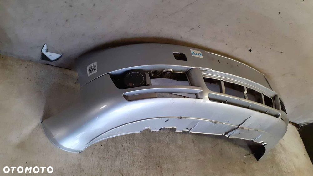 ^ ZDERZAK PRZÓD PRZEDNI AUDI A4 B6 LY7W SREBRNY HALOGENY - 3