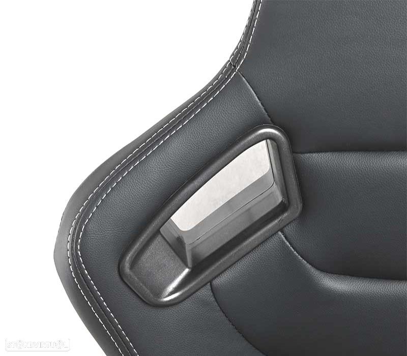 BANCO SEMI BAQUET TIPO RS EM PELE PRETA - 5