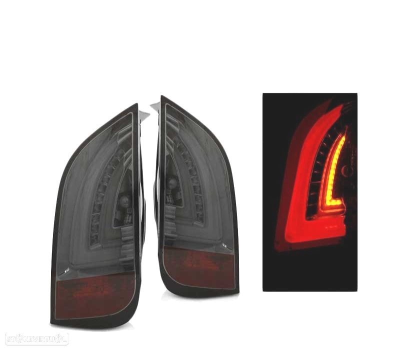 FAROLINS TRASEIROS LED VOLKSWAGEN VW UP! 11- PARA SKODA CITIGO 11- SMOKED FUMADOS ESCURECIDOS - 1