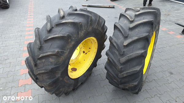 john 6506 6600 6400 koła przód felgi opony 16,9r24 16.9 r 24 Michelin 420/85r24