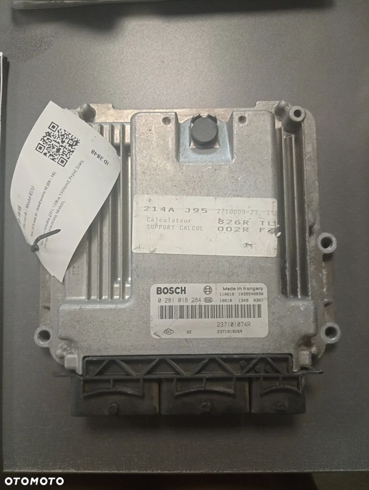 Sterownik silnika Renault Megane, Clio, Scenic 1.6DCI nr 0 281 018 284 - 1