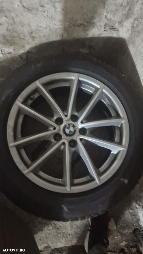 Vând roți (jante + cauciucuri) BMW Pirelli 235/55 R17 M+S senzori de presiune originali - 3