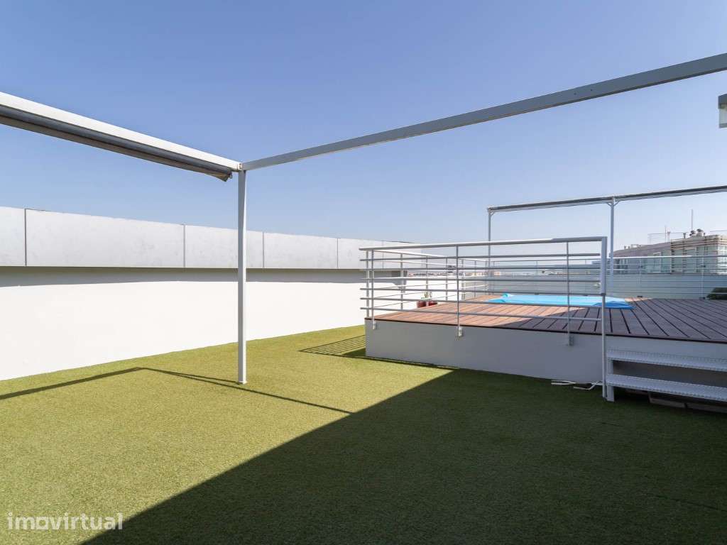 Penthouse T1+1, terraço de uso exclusivo, jacuzzi, garagem, 26ª andar - Grande imagem: 2/49