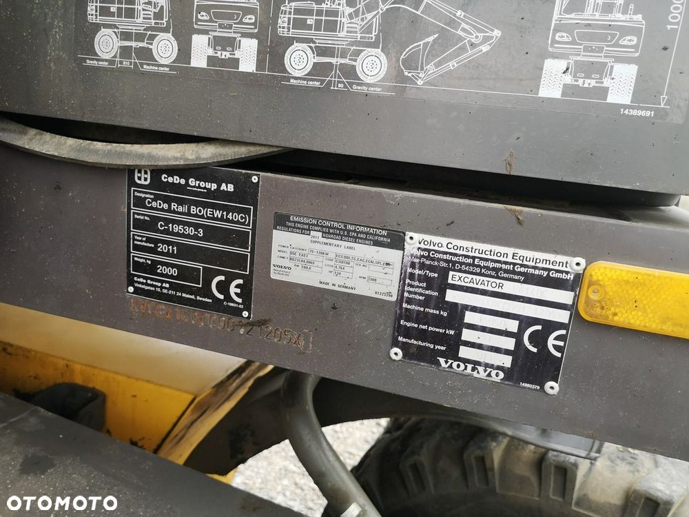 Volvo EW140C Pług Podpory 2011 Rok Produkcji - 13