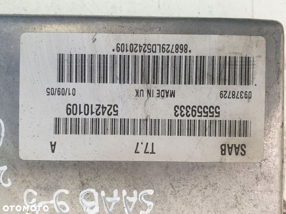 Saab 95 9-5 2.0 T turbo STEROWNIK SILNIKA 55559333 - 3