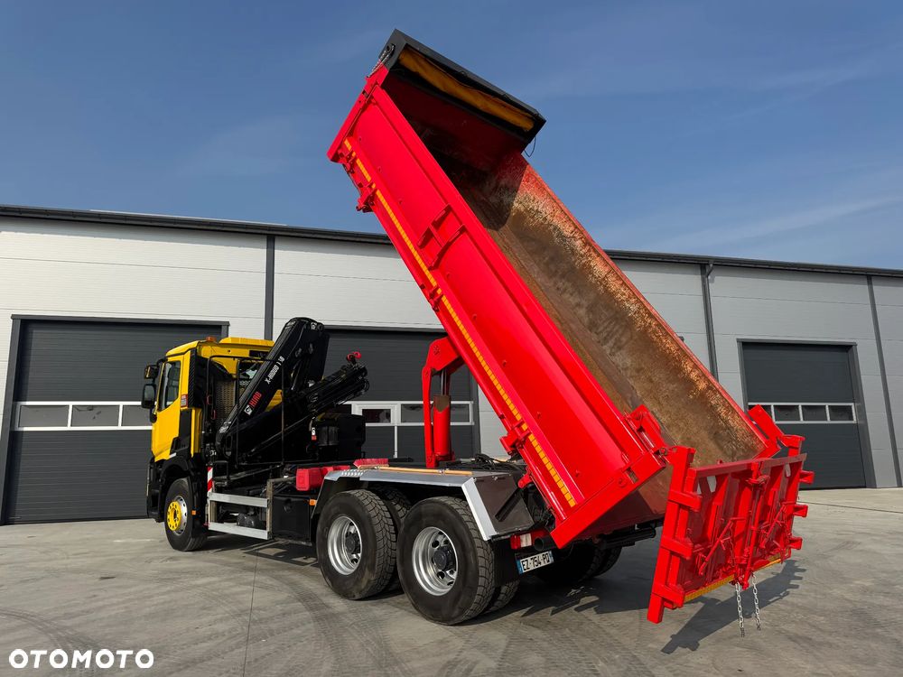 Renault GAMA C380 WYWROTKA 6x4 HDS HIAB 158 B-2+ PILOT HYDROBURTA ROK 2018 - 18