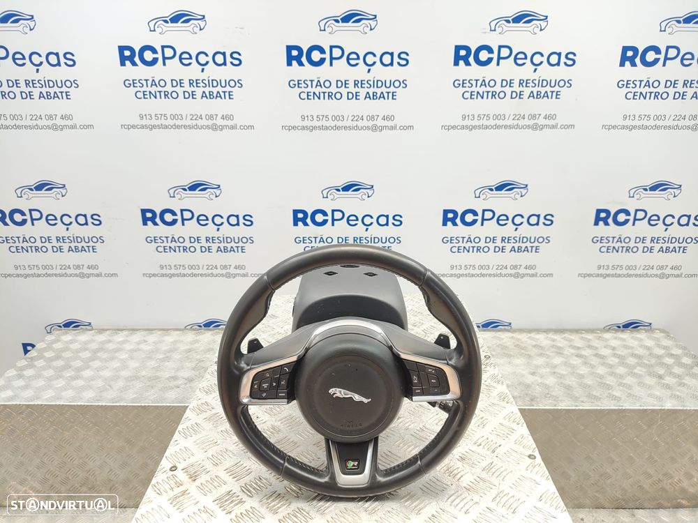 Volante Pele Patilhas Comandos Multifunções Jaguar XE X760 R Sport 2015 - 2024 - 4