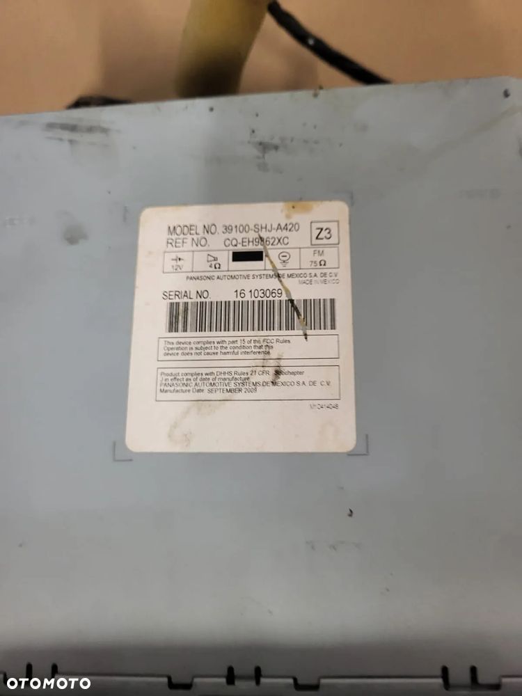 Honda odyssey 2010rok radio - 2