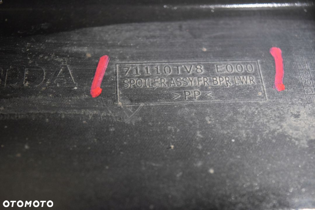 HONDA CIVIC IX 9 TYPE-R SPOILER ZDERZAK PRZÓD - 9