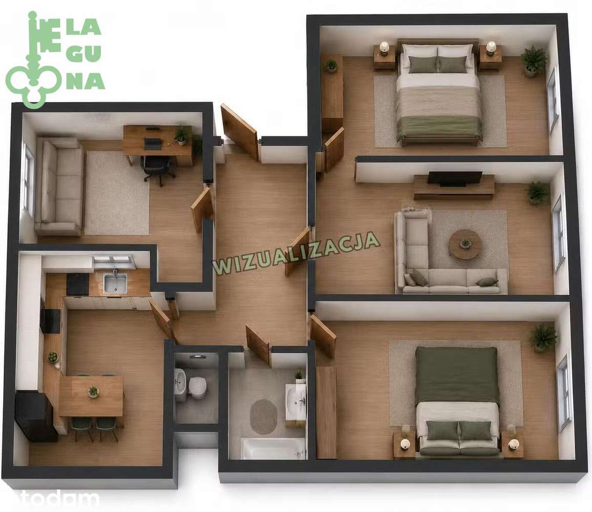 Tylko 5100 pln za m2! Idealne dla rodziny – 58 m² do własnej aranżacji