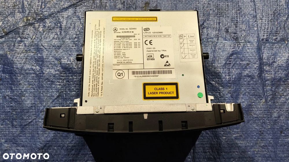 RADIO NAVI NAWIGACJA COMAND BZ9880 A2198700194 A2118701094 MERCEDES CLS W219 W211 LIFT - 2