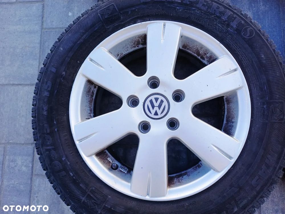 FELGI Z OPONAMI KOŁA ALUMINIOWE VW GOLF V R15 5X112 ET48 57,1 mm OPONY NEXEN R15 195/65 WIELOSEZON NR11 - 3