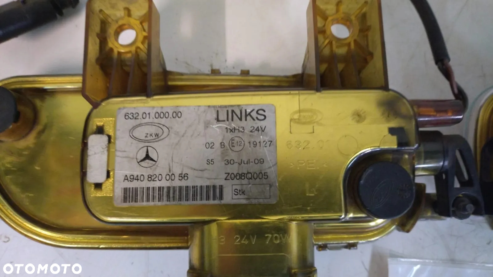 LAMPA LEWA PRAWA HALOGEN PRZECIWMGIELNA MB MERCEDES ACTROS AXOR MP2 A9408200156 A9408200056 NO V224/212 - 4