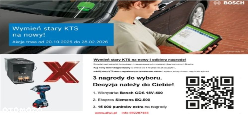 Kts 960 Bosch Sda tester lub KUP - Wymień zdaj stary nagroda - 2