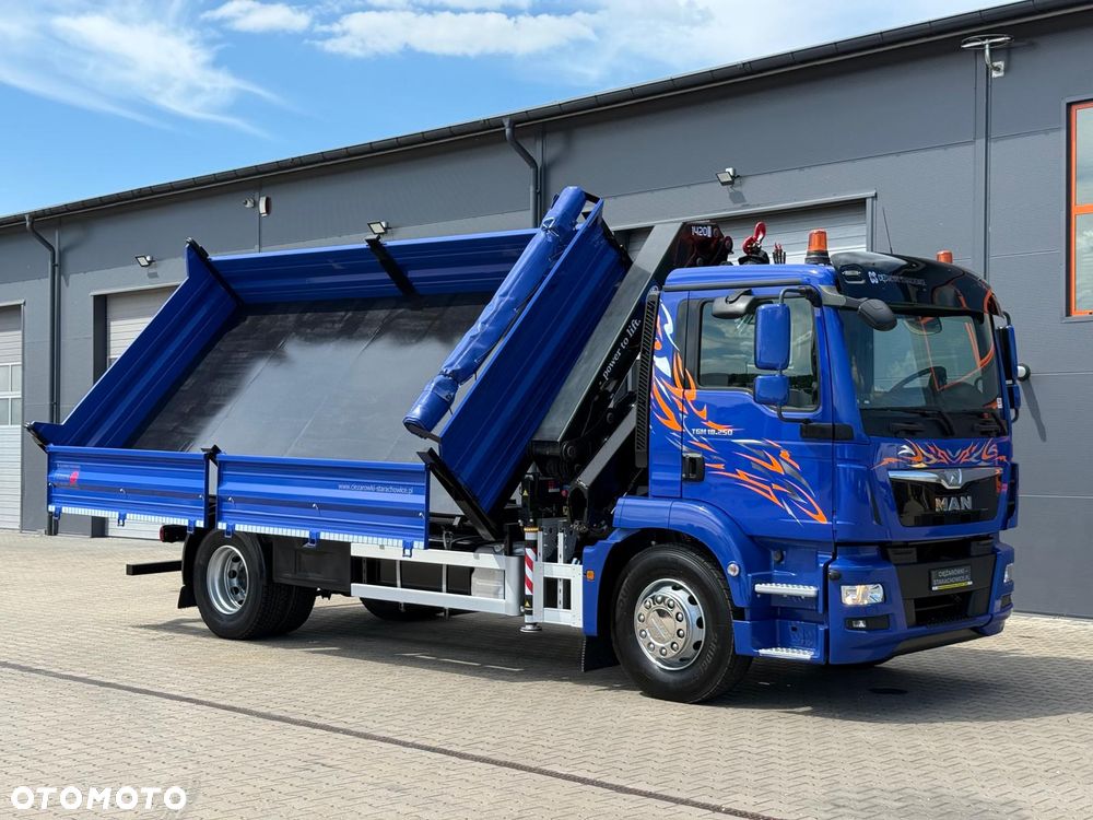 MAN TGM TGL TGS 18.250 // E6 // wywrotka + HDS HMF z pilotem // 4x2 // budowlanka // kiper wywrot żuraw dzwig kran crane - 15