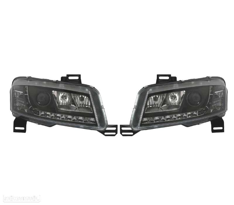 FARÓIS FIAT STILO 01-08 LUZ DIURNA FUNDO NEGRO - 3