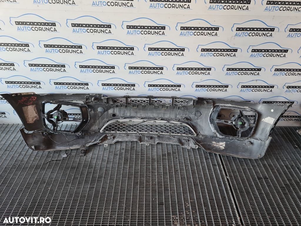 Bara fata BMW X6 E71 2007 - 2015 NEGRU (1008) model cu spalatoare far - 11