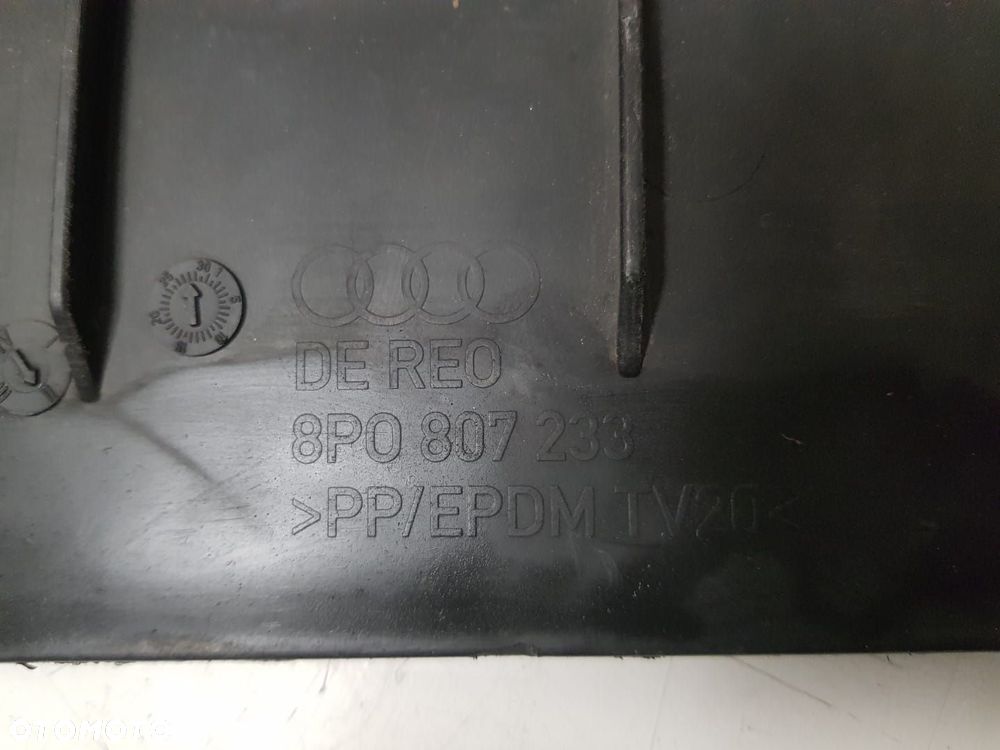 AUDI A3 LIFT 8P 8P0 OSŁONA PŁYTA POD ZDERZAK SPOJLER ZDERZAKA 8P0807233 - 3