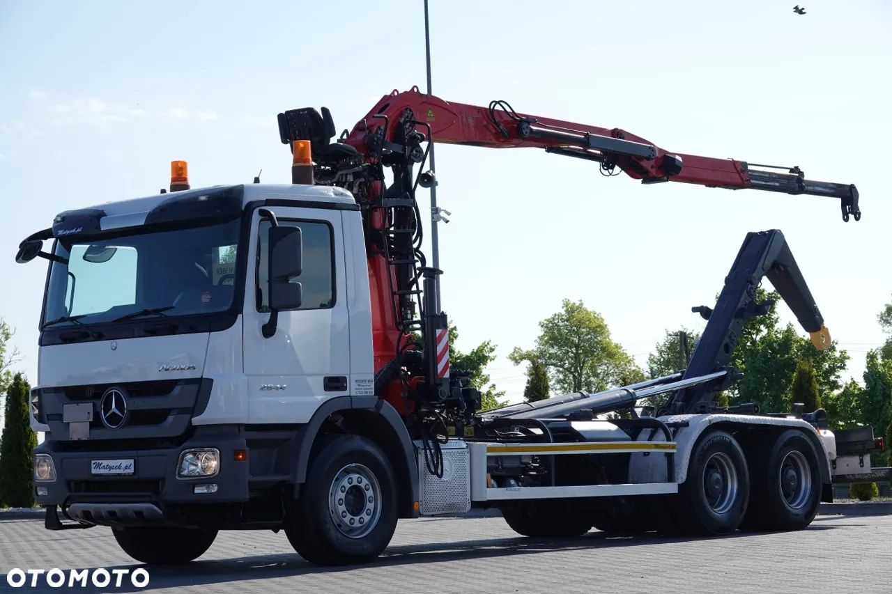 Mercedes-Benz ACTROS 2644 / 6x4 / HAKOWIEC + HDS PALFINGER EPSILON M120Z82 /  SIODEŁKO / MAX UDŹWIG 3 540 KG / EPS + SPRZĘGŁO / SPROWADZONY - 1