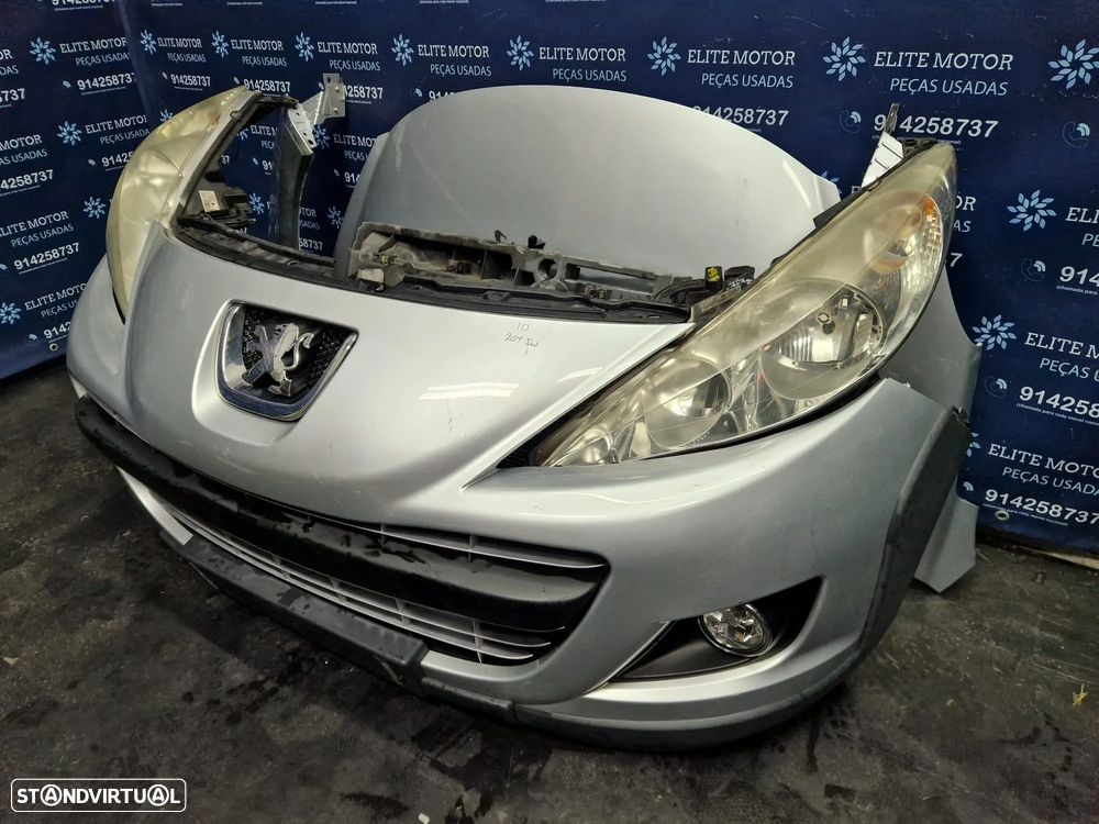 Frente completa usada PEUGEOT 207 1.6 HDI capot parachoques oticas guarda lamas radiador - 1