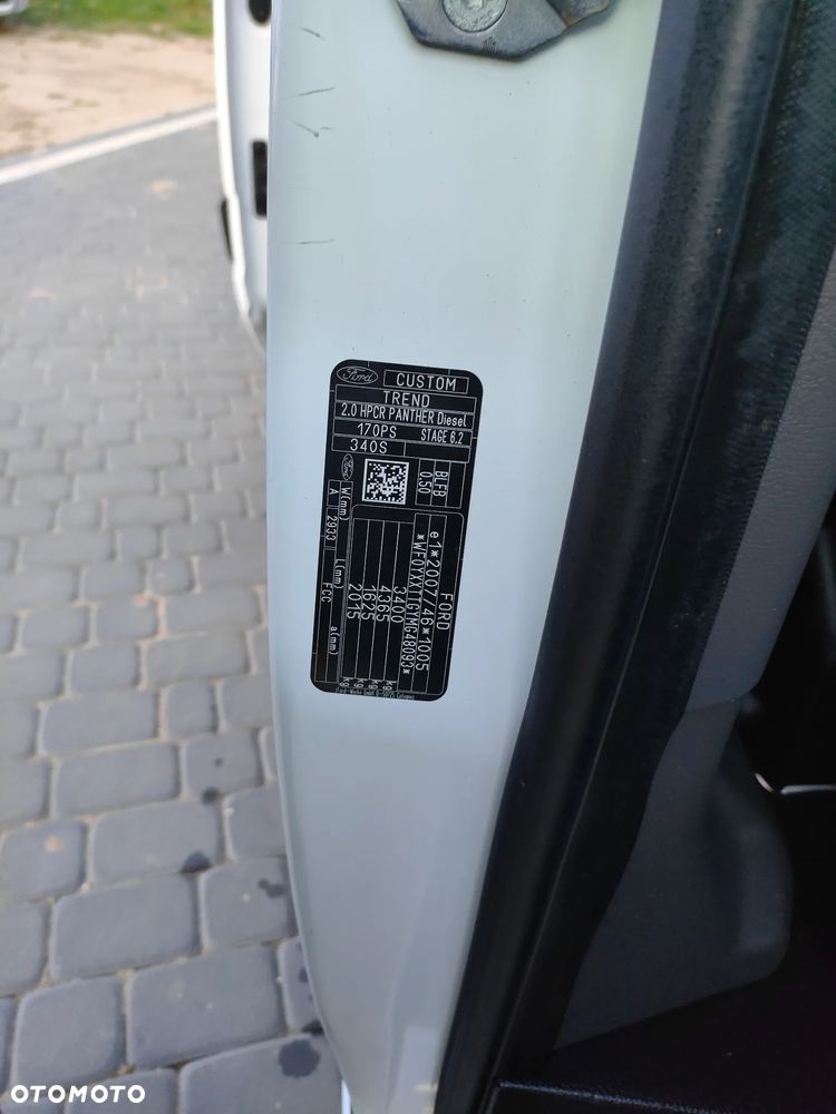 Ford TRANSIT CUSTOM 2021r 2,0 TDCI 170 KM AUTOMAT L1H2 DUBEL DRZWI EURO VI CENA BRUTTO VAT 23% - 36