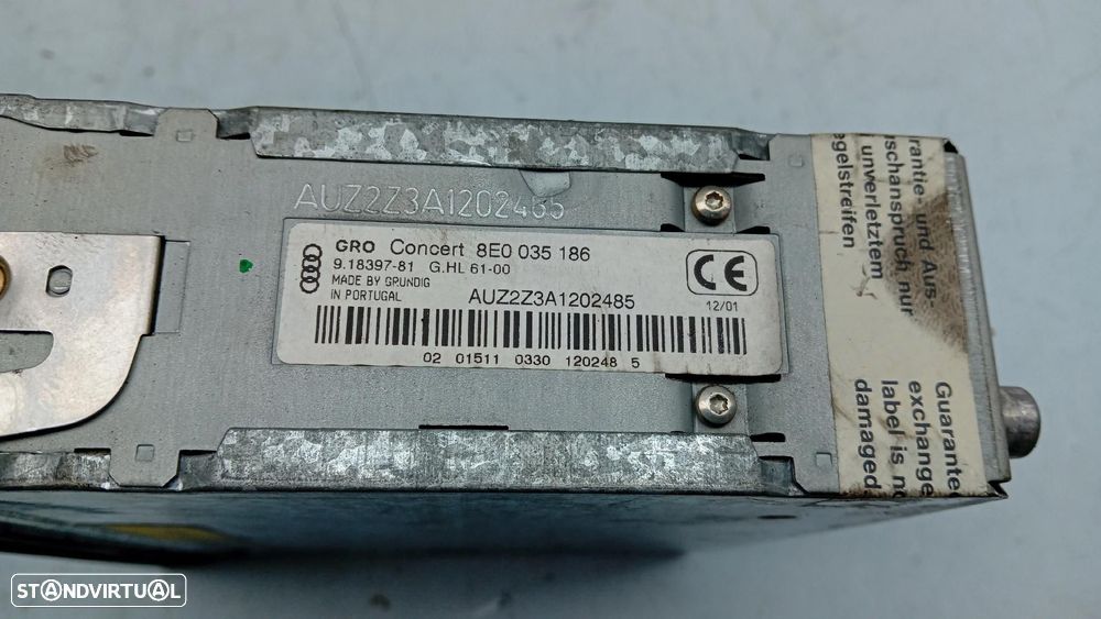 Rádio / auto-rádio AUDI A4 (8E2, B6) - 4