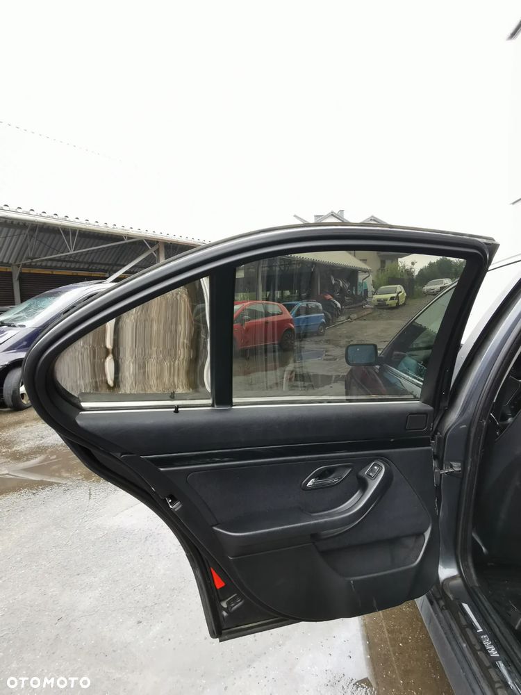 Drzwi tył lewy Bmw 5 E39 1996r kod lakieru 310/7 fiordgrau-metallic - 7