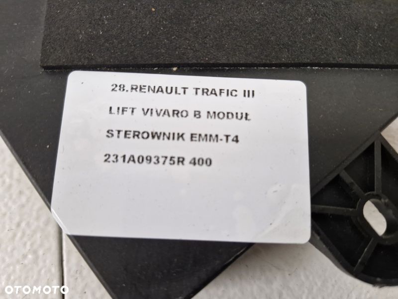 renault trafic 3 iii vivaro b talento 2 ii moduł sterownik 231a09375r - 5