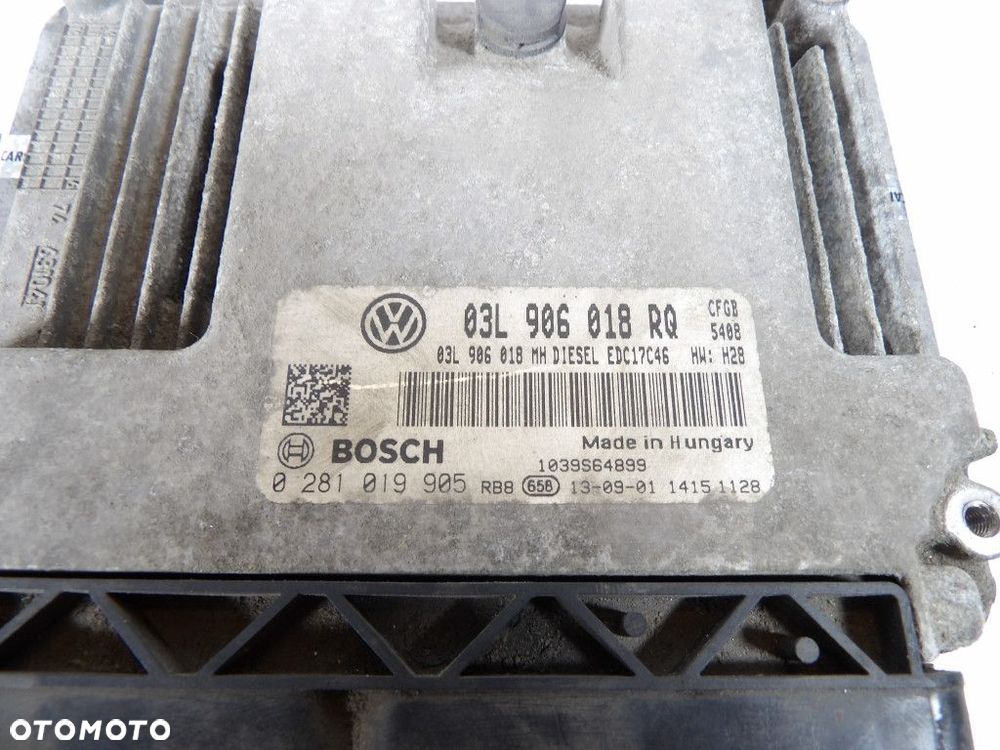 SKODA SUPERB II LIFT 2.0TDI 170KM STEROWNIK SILNIKA 03L906018RQ - 2