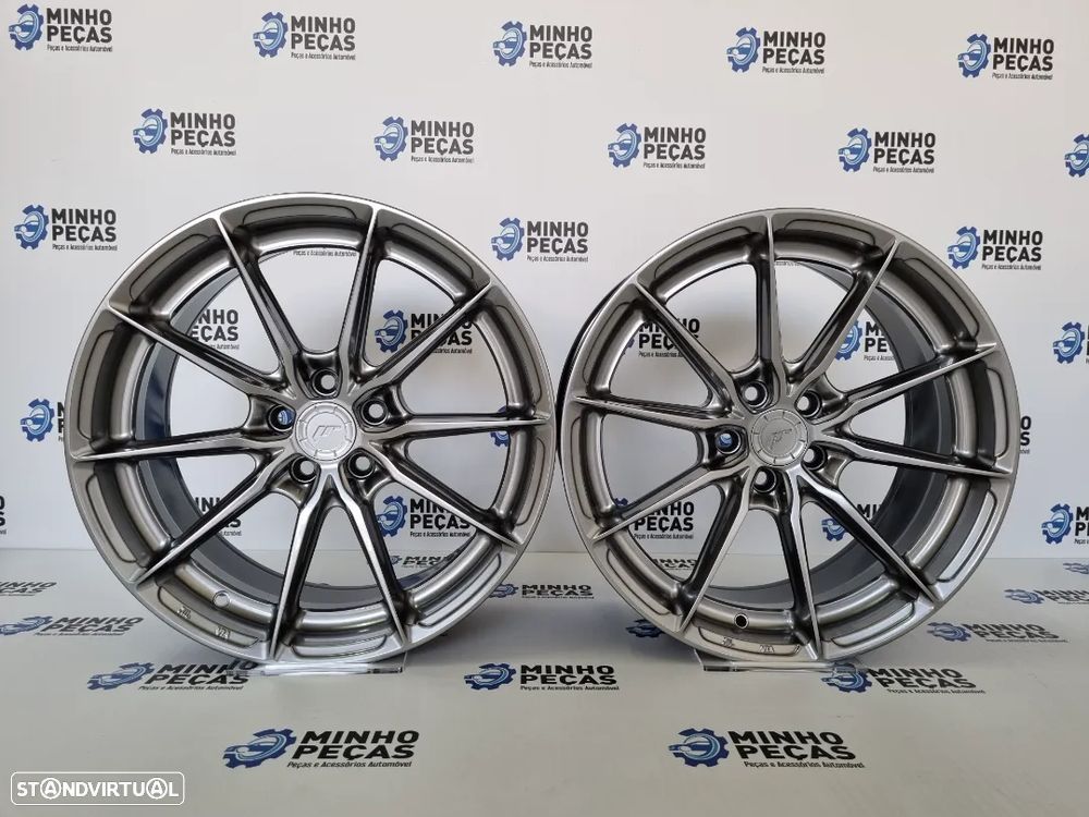 Jantes Japan Racing (JR37) em 17 (5x100) Hyper Black - 1