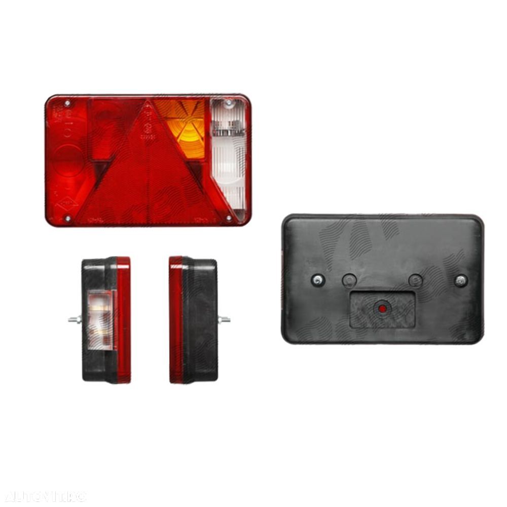 Lampa auto BestAutoVest pentru remorca 218x141x54mm 12/24V partea Dreapta cu mers inapoi si lampa numar - 1