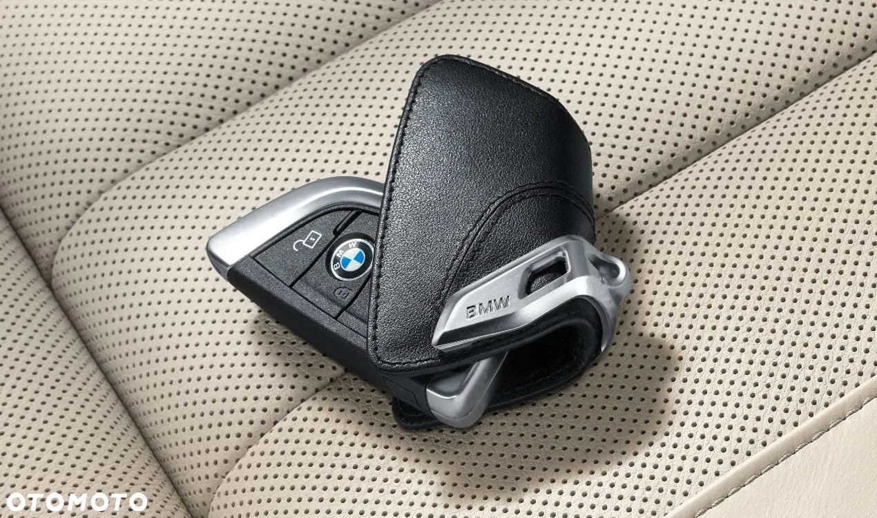 Oryginalne etui na kluczyk BMW skóra Nappa czarne - 1