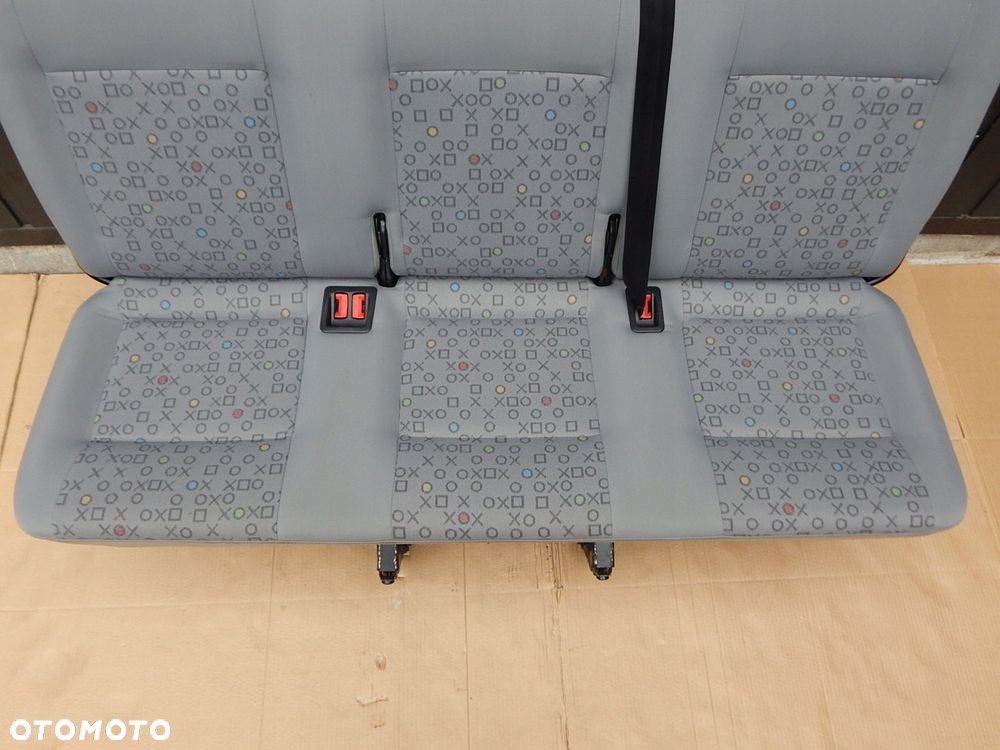 vw t5 caravelle fotel kanapa ławka trójka 3 rząd tył ox - 5