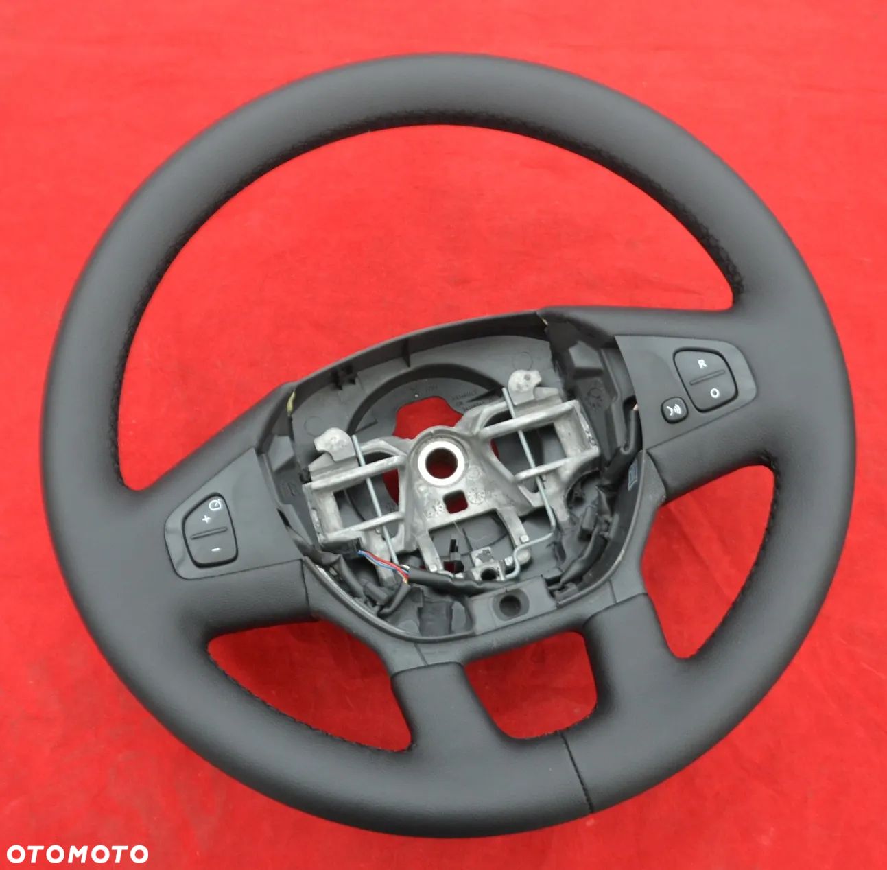 RENAULT TRAFIC III OPEL VIVARO Kierownica Nowa Skóra Skórzana Skora Skorzana Obszyta - 1