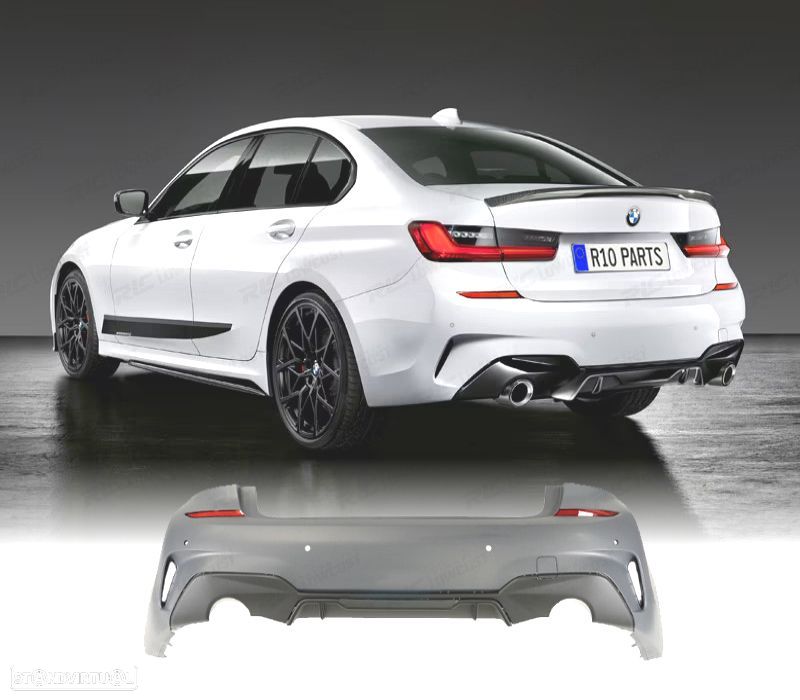 PÁRA-CHOQUES TRASEIRO BMW G20 19-22 LOOK M PDC - 1