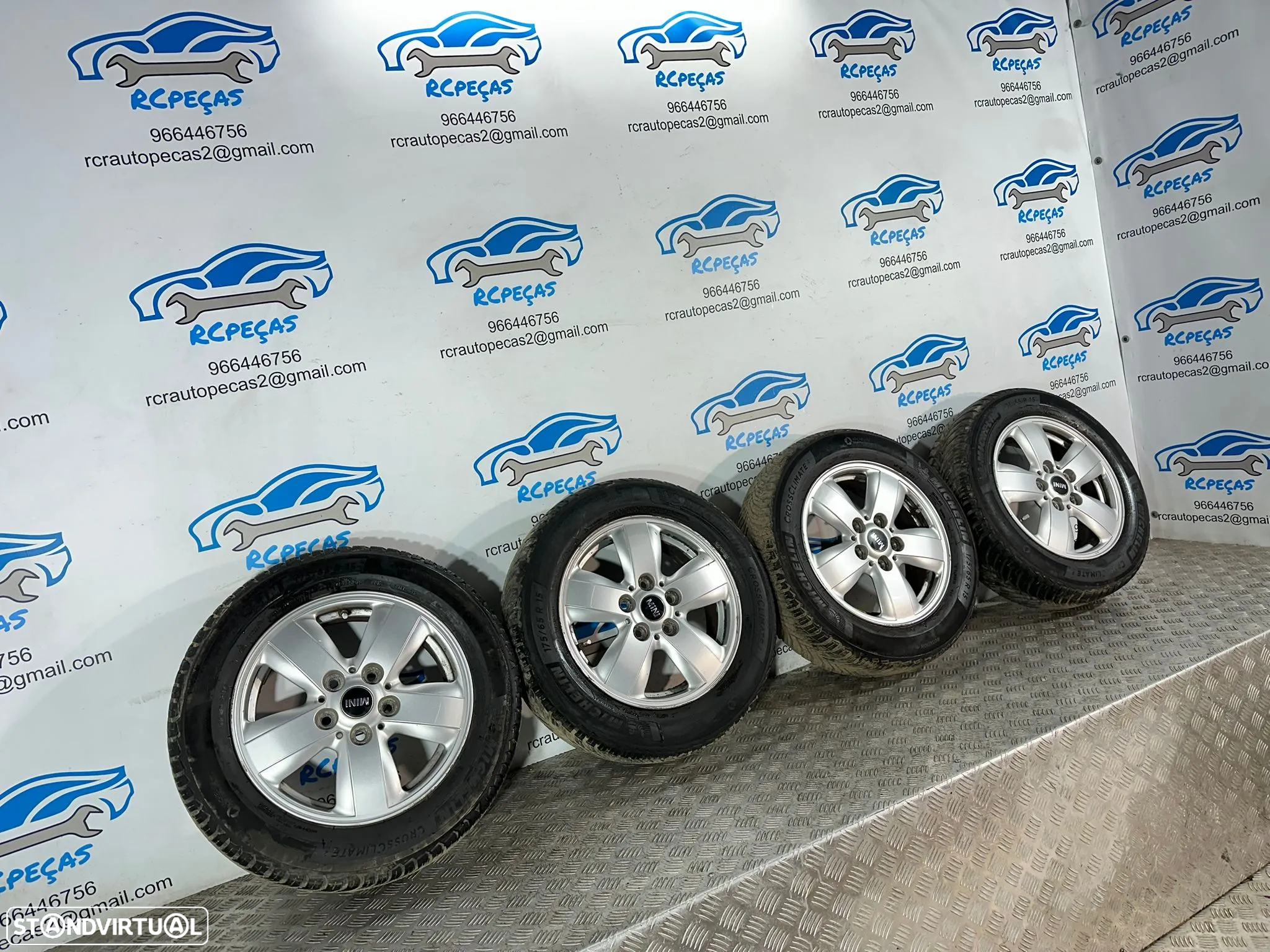.Conjunto Jantes 15 Mini Cooper One 5x112 5.5J ET46 6855101 - 3