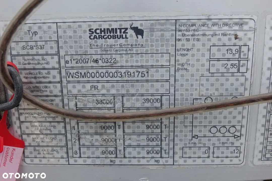 Schmitz Cargobull FIRANKA / VARIOS / OCYNK / OSIE SCHMITZ / NOWE PLANDEKI / DACH PODNOSZONY - 29