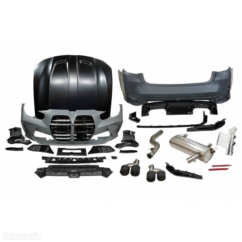 Kit Pára-choques BMW Série 3 G20 Look M3 G80 (2019-2024) - 6