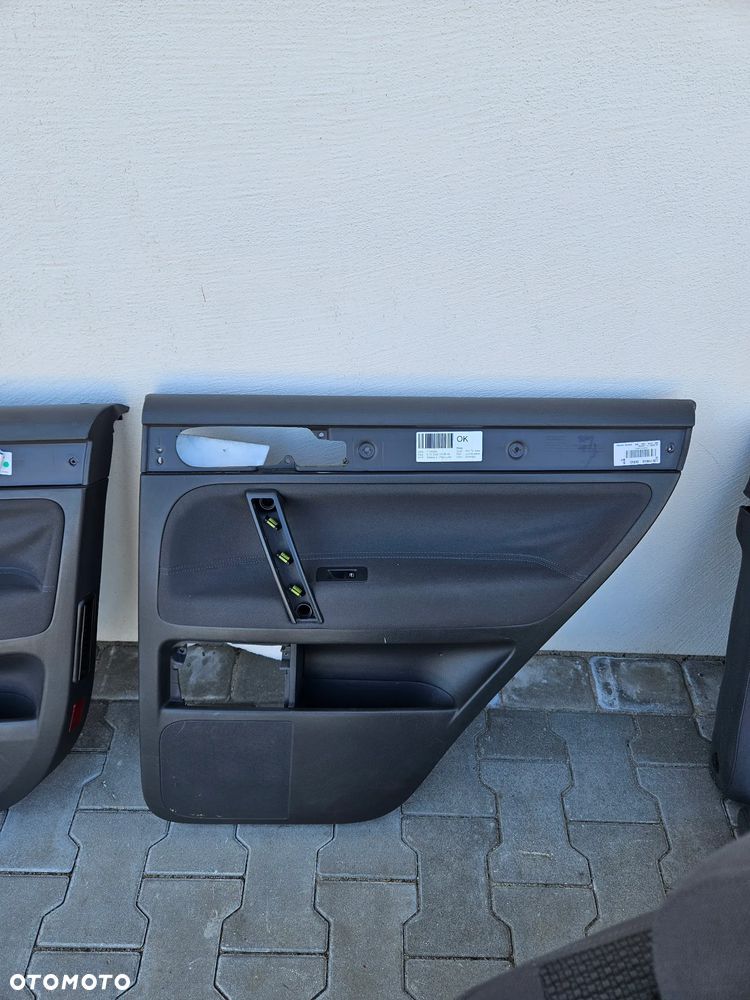 VW TOUAREG 7L 03-09R FOTEL FOTELE KANAPA KOMPLET MATERIAL TAPICERKI DRZWI - 10