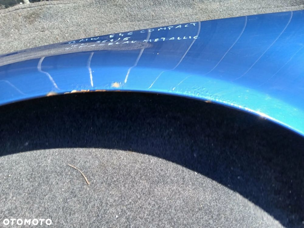 BMW E46 COMPACT TOPASBLAU METALLIC błotnik prawy, lewy - 8
