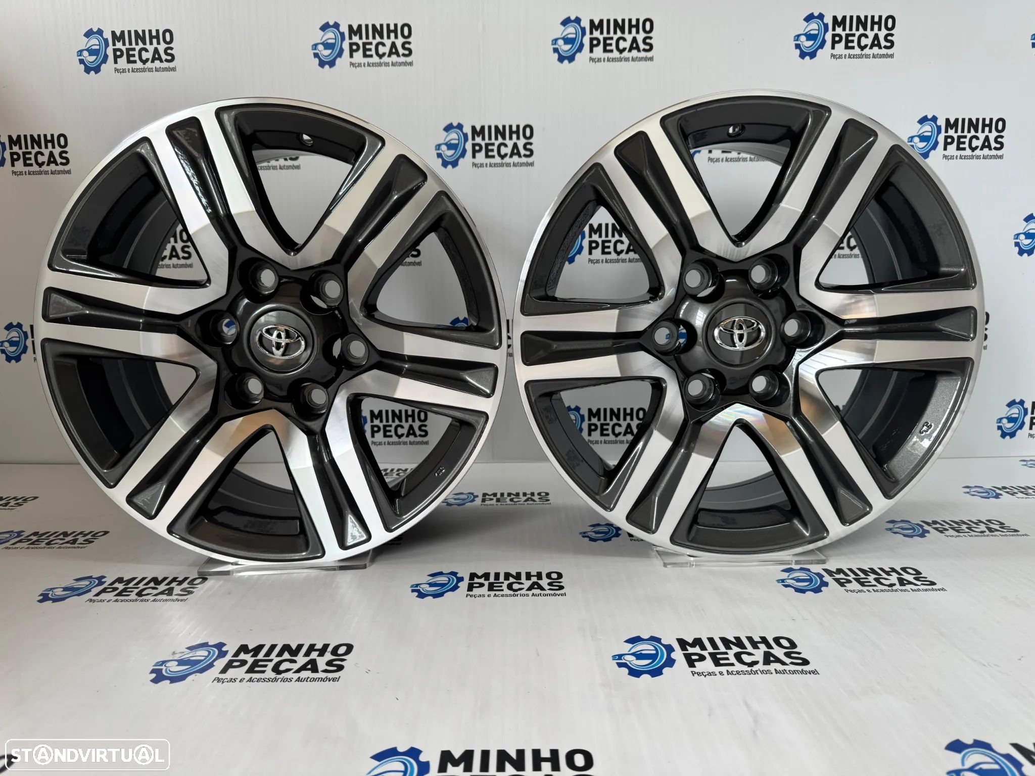 Jantes Look Toyota Hilux SRX/SW4 em 17 (6x139.7) Gunmetal Machined - 1