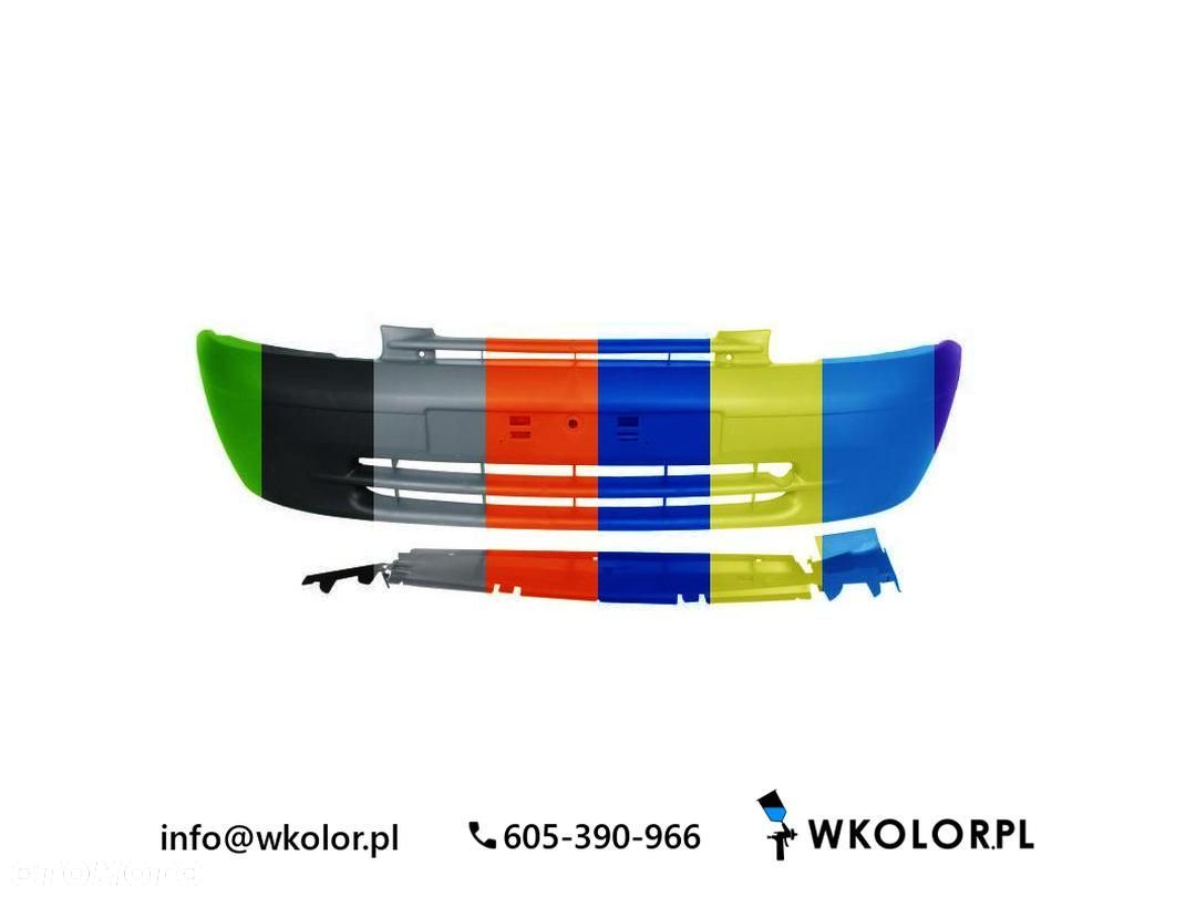 NOWY ZDERZAK RENAULT KANGOO 2001-2003 LAKIEROWANY W KOLOR - 1