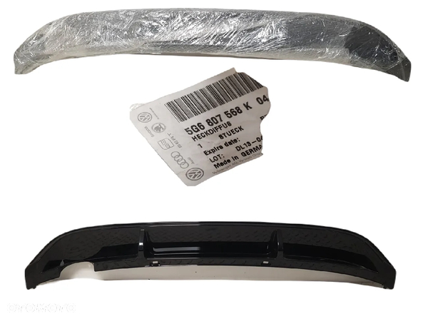 FABRYCZNIE NOWY ORYGINALNY spojler spoiler tylny tył VW GOLF 7 VII R-LINE 12-17r 5G6 TYŁ  5G6807568L