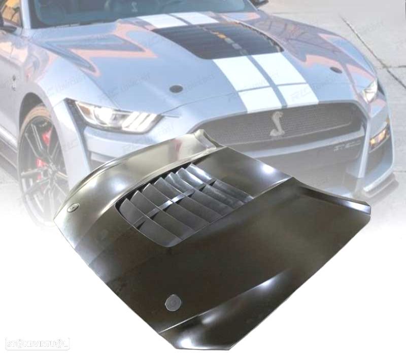 CAPÔ FORD MUSTANG 15-17 LOOK GT500 ALUMÍNIO - 1
