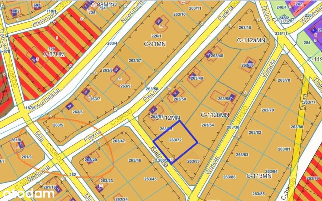 Nidzica działka budowlana nr 263/72 pow. 1097m2 - Pełny obrazek: 4/5
