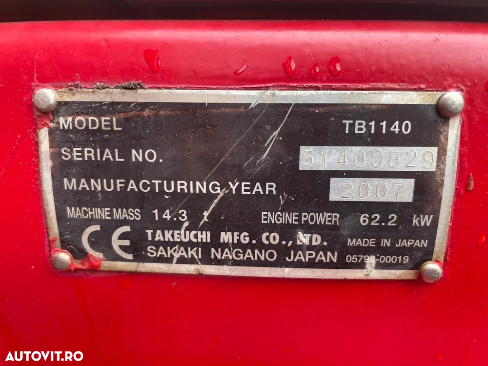 Takeuchi TB1140 - 31