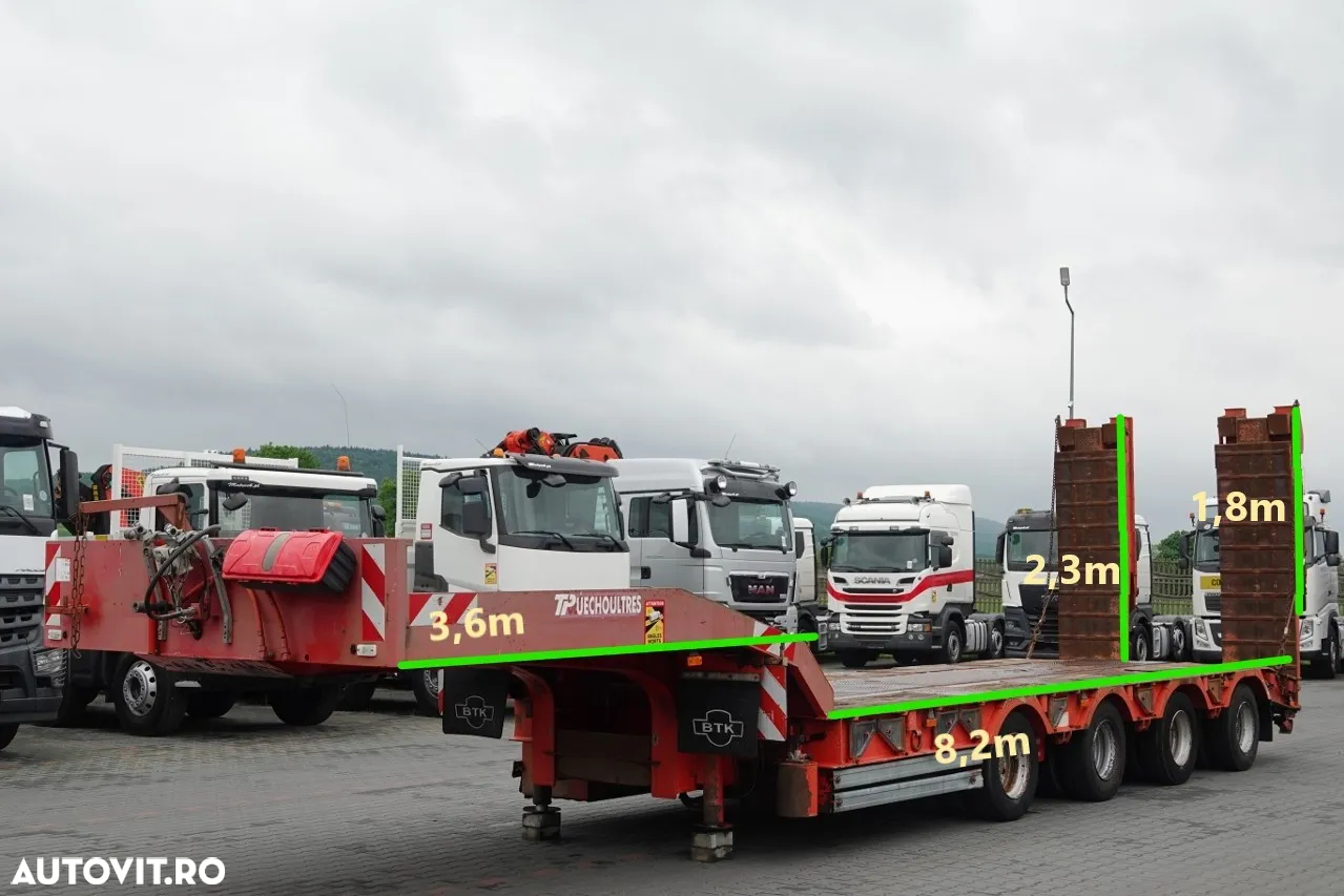 Kaiser REMORCĂ CU ÎNCĂRCARE MICĂ KAISER / GVW:  72.000 KG! / 4 AXI / AXIE DIRECTION / IMPORTAT - 2