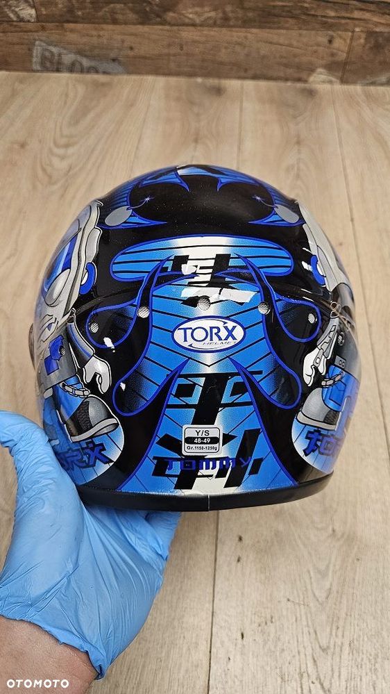 Kask motocyklowy dziecięcy TORX Tommy Rozmiar Y/S (48-49) - 11