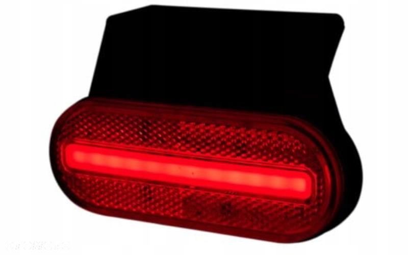 LAMPA OBRYSOWA POZYCYJNA LED Z ODBLASKIEM  WIESZAK CZERWONY NEON - 2